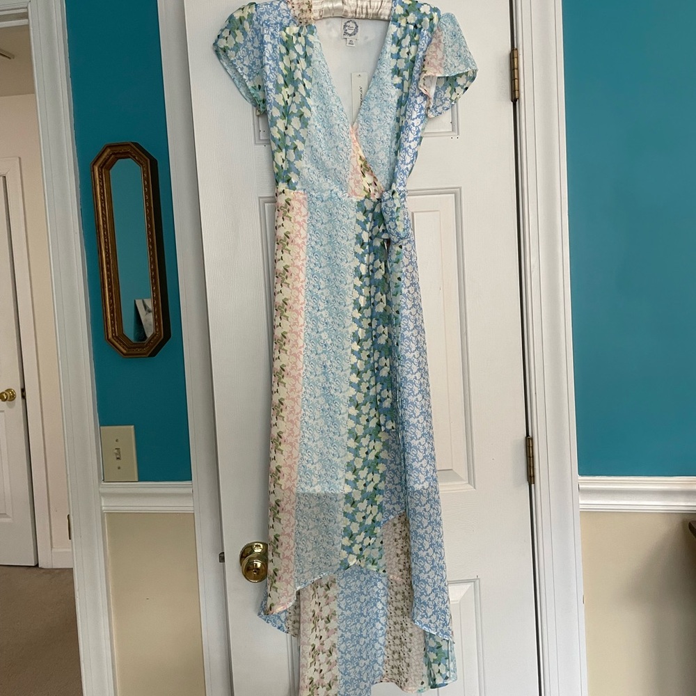 Francesca’s Floral Wrap Dress